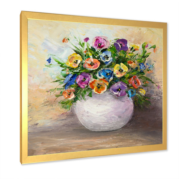 Winston Porter Beautiful Tulips Bouquet Traditional Canvas Artwork